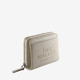 Tan wallet, side view