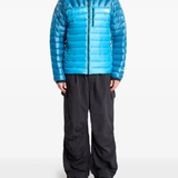 Blue sweats-hoodies, full body view