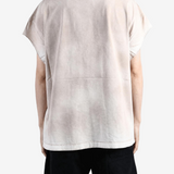 Tan t-shirt, full body view