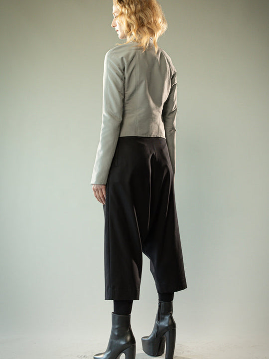 Grey jacket, full body view