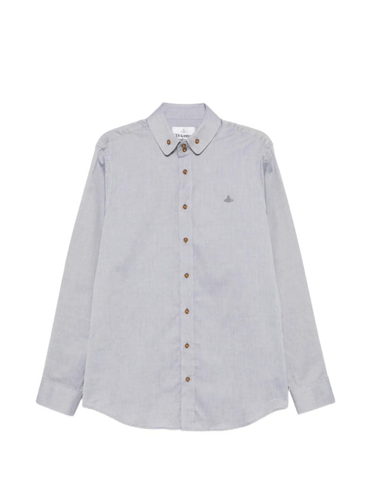Blue shirt, front view