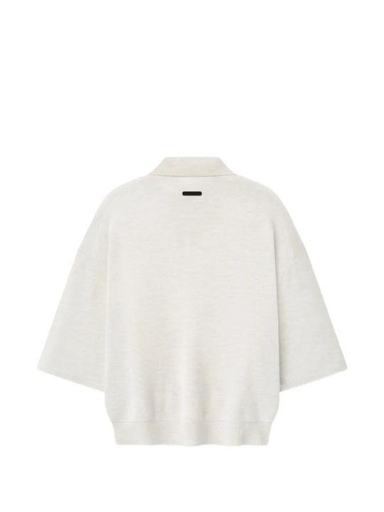 White polo shirt,back view