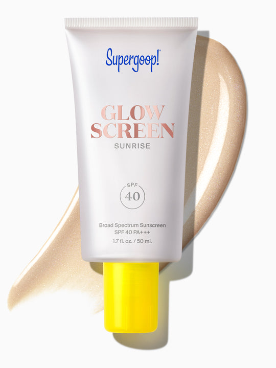 White sunscreen, front view
