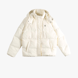 Tan jacket, front view