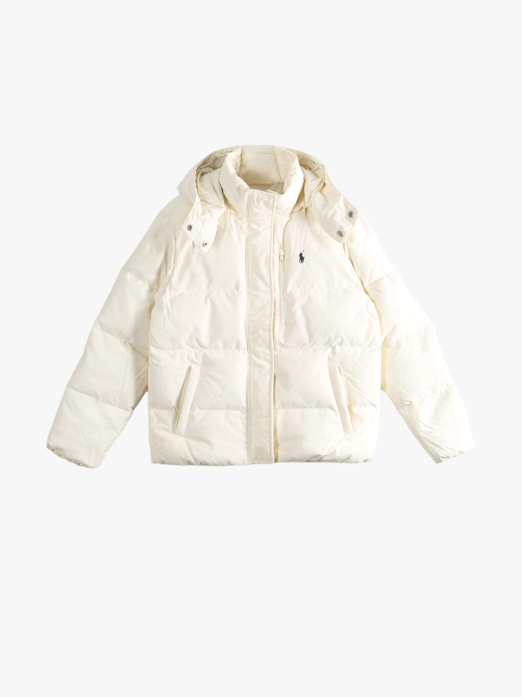 Tan jacket, front view