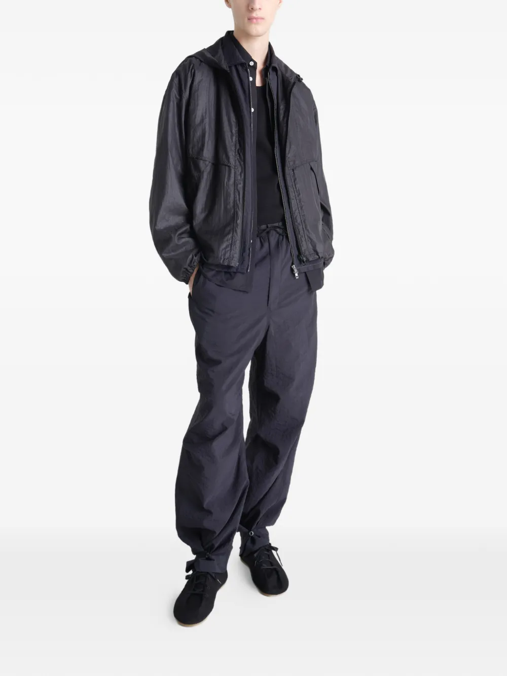 Black jacket, front view