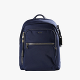Navy backpack, front view