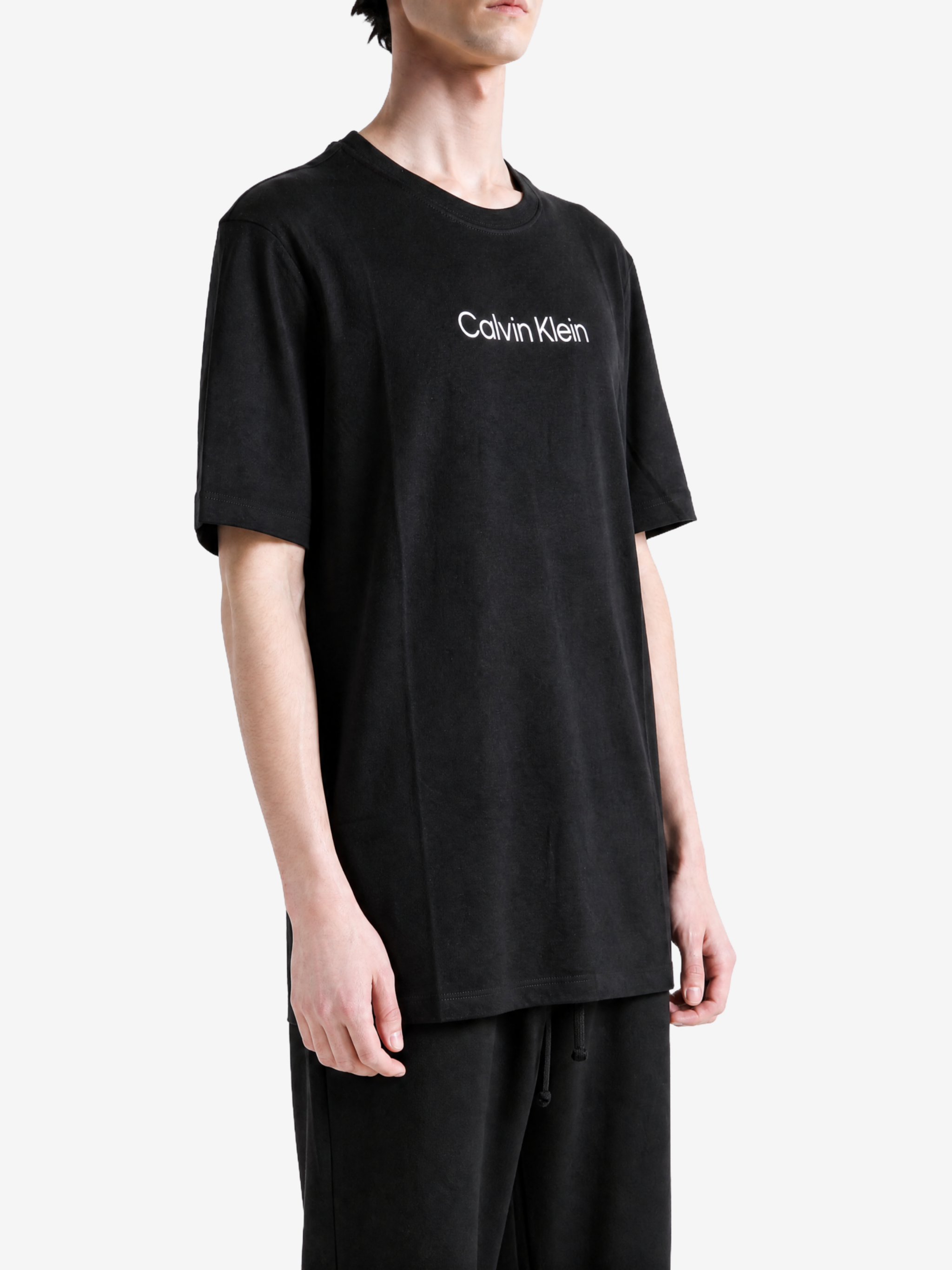 Black t-shirt, front view