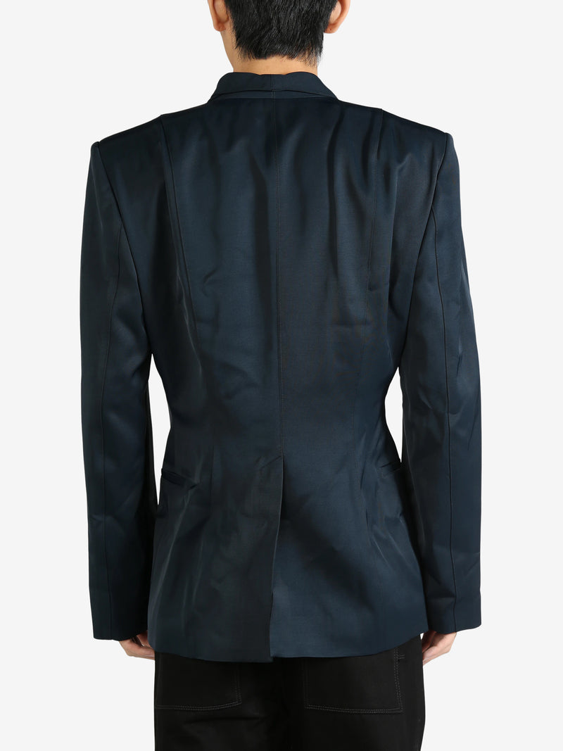 LOUIS GABRIEL NOUCHI - Men Draped Collar Jacket