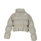 Tan jacket, front view