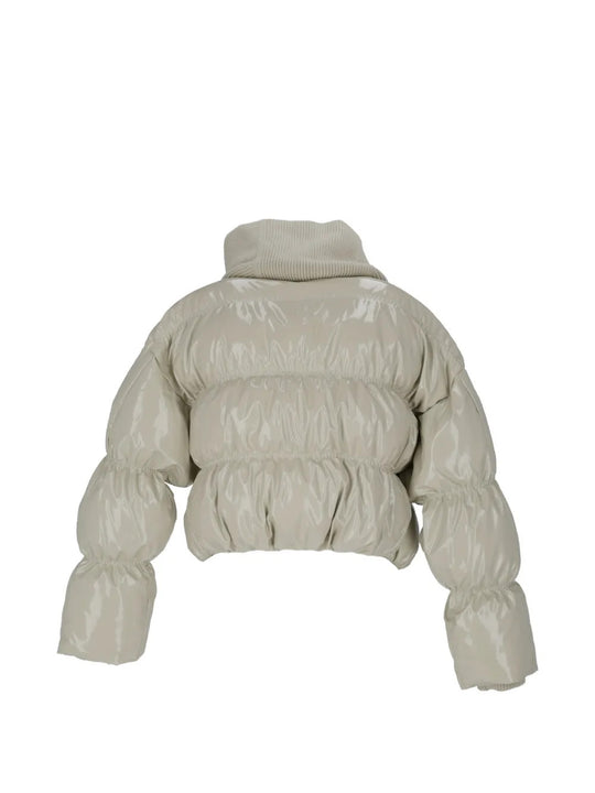 Tan jacket, front view