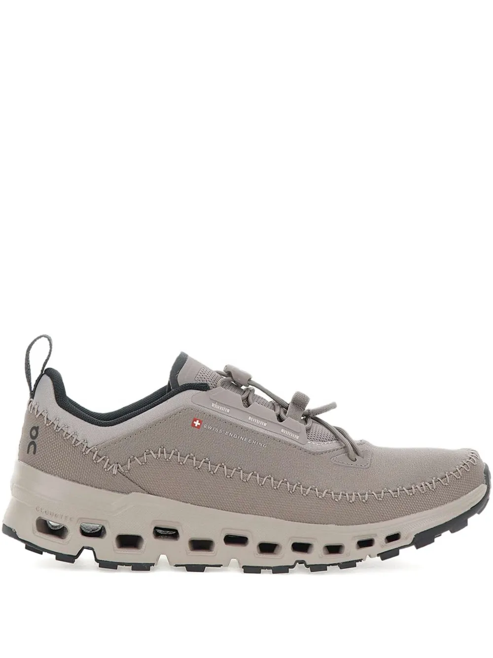 Grey sneakers, front view