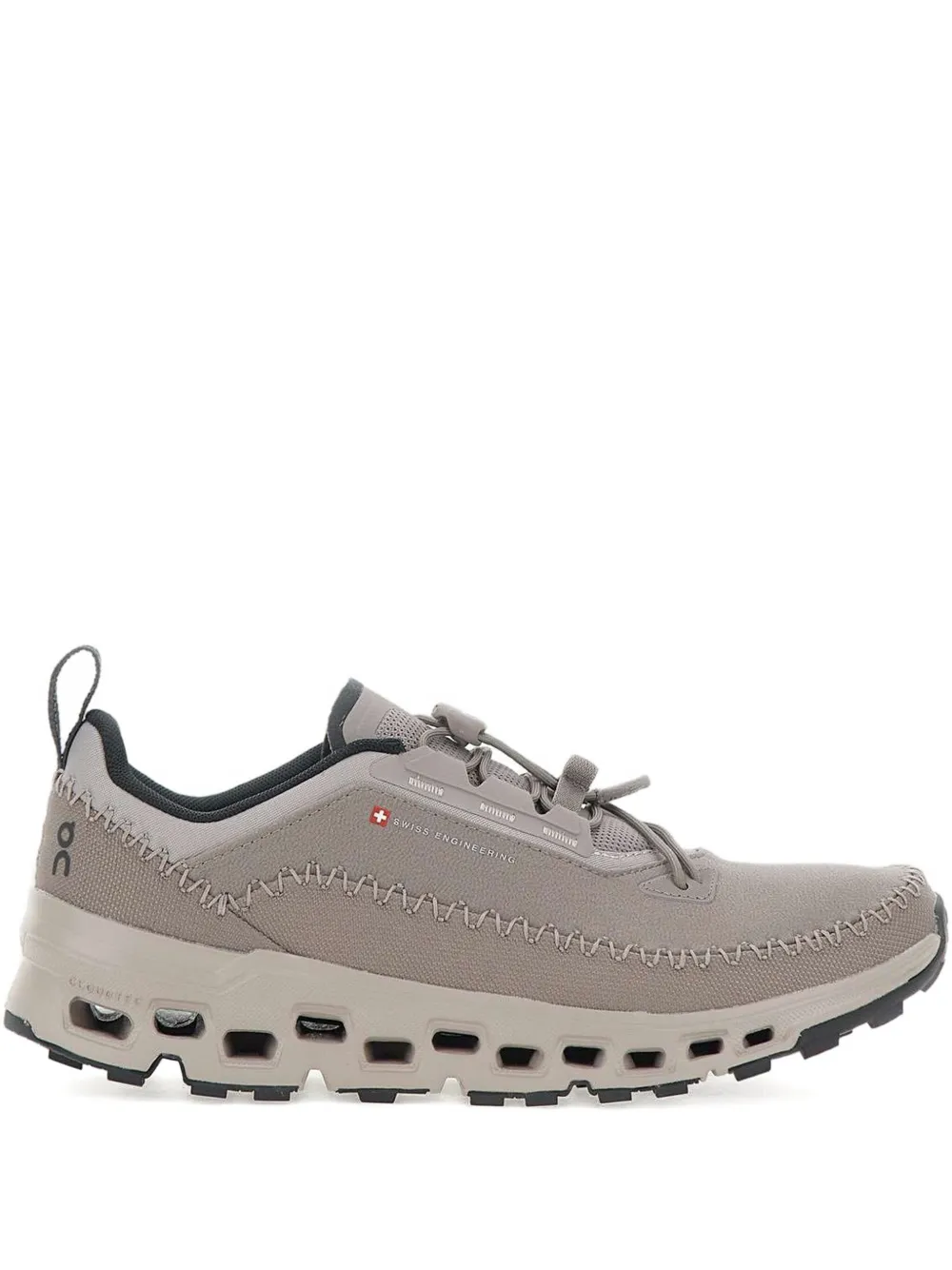 Grey sneakers, front view