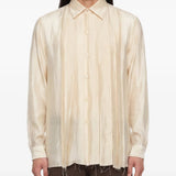 Tan shirt, full body view