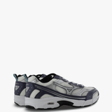 Navy shoes, side view