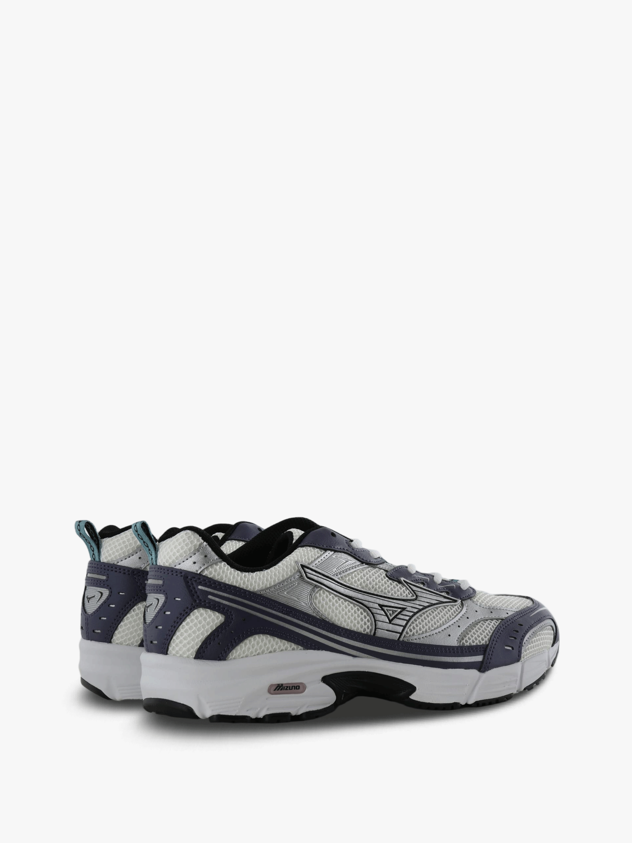 Navy shoes, side view