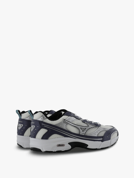 Navy shoes, side view