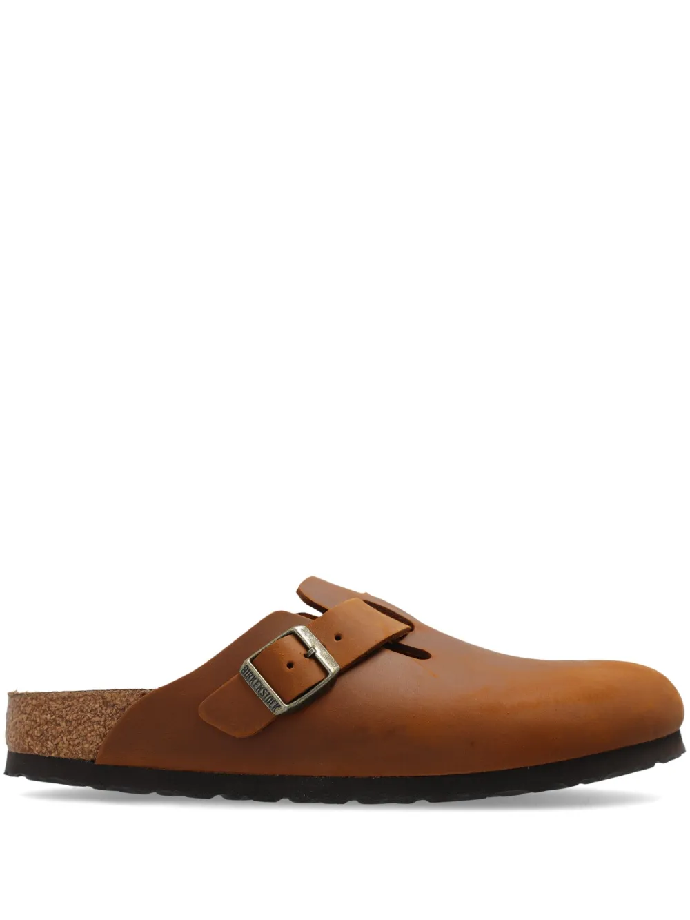 Brown shoes,side view