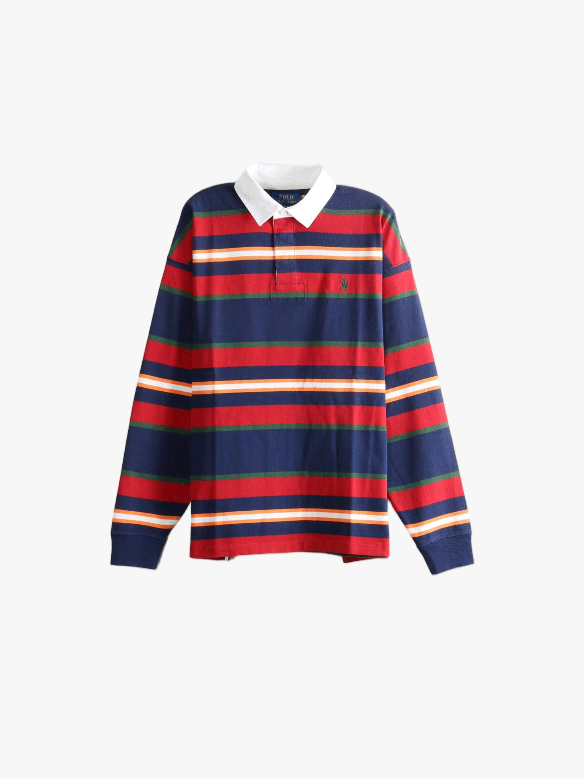 Navy top, front view