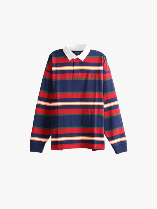 Navy top, front view