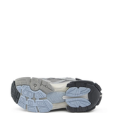 Grey sneakers, bottom view