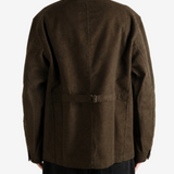 Brown jacket, full body view