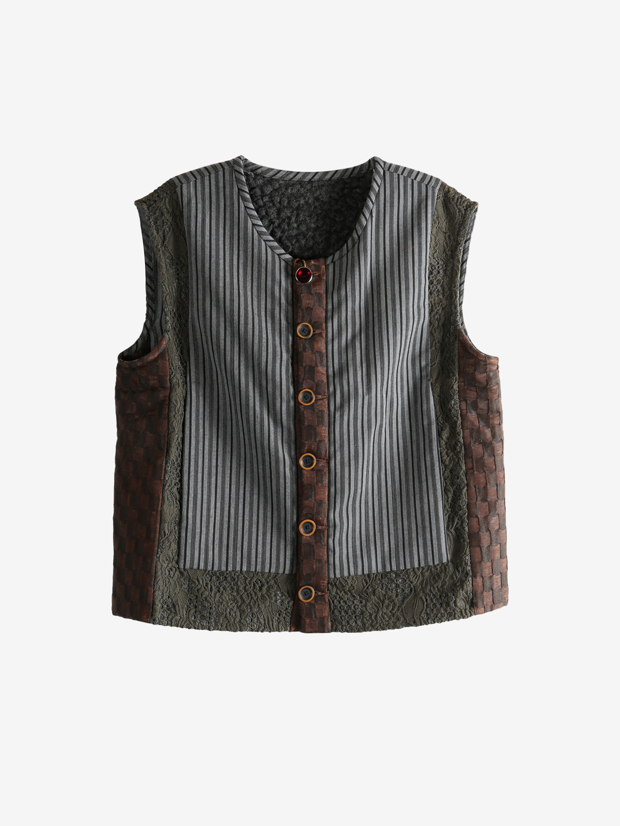 Grey vest, front view