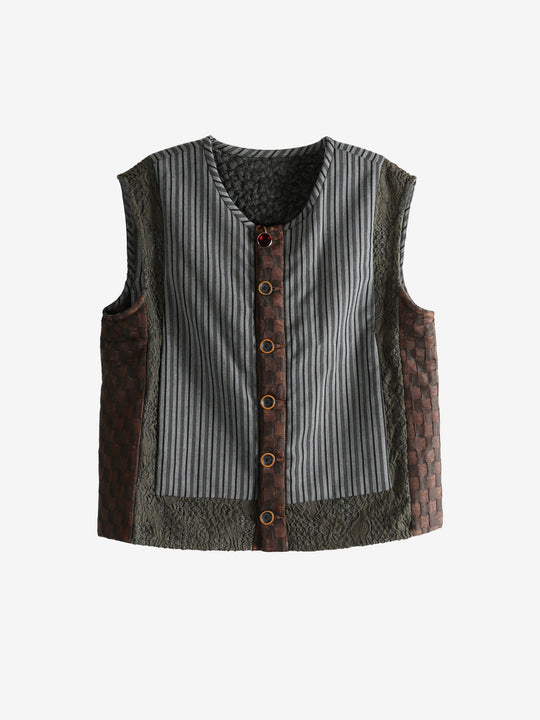 Grey vest, front view