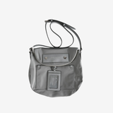 Grey bags, front view