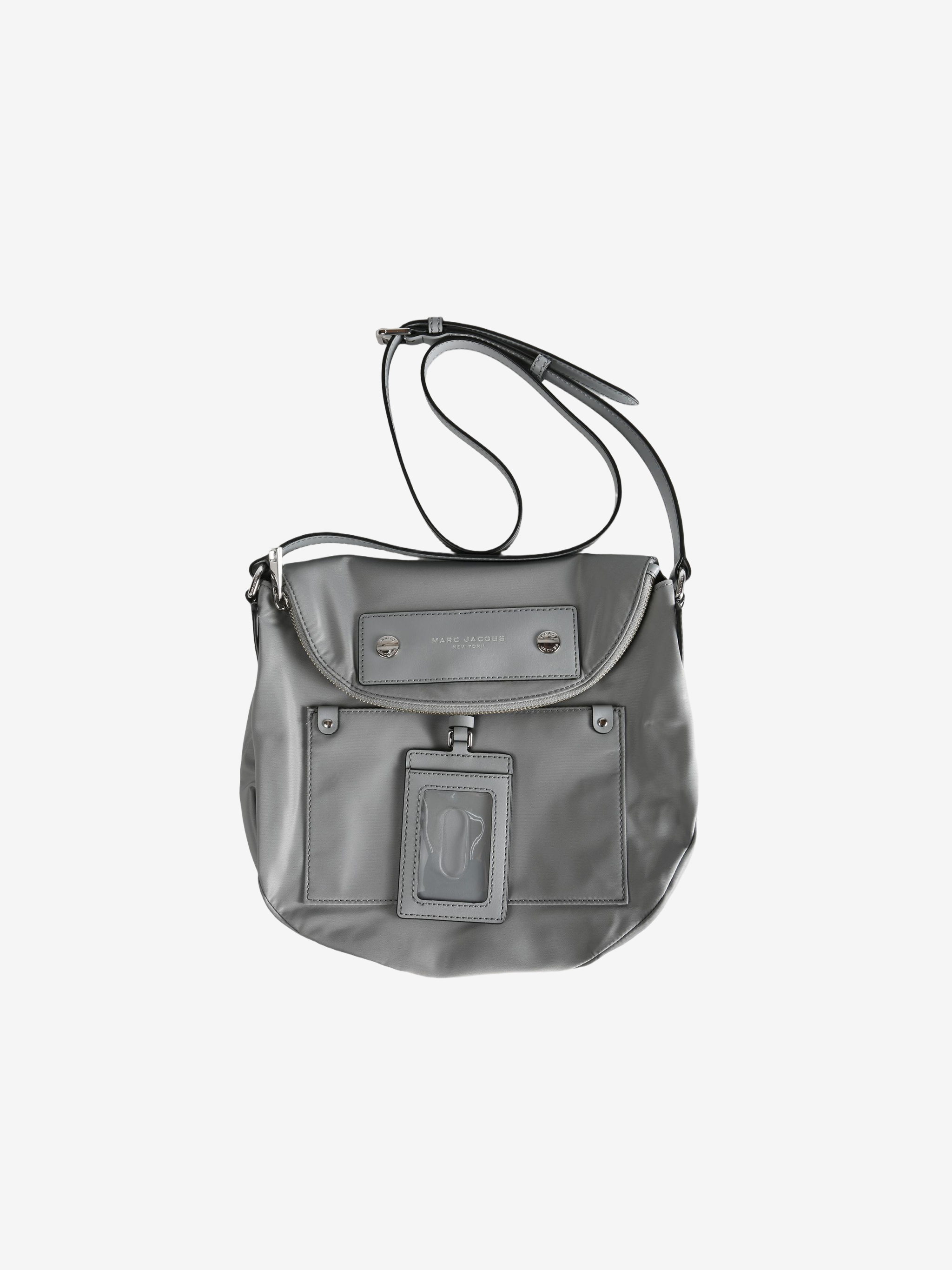 Grey bags, front view