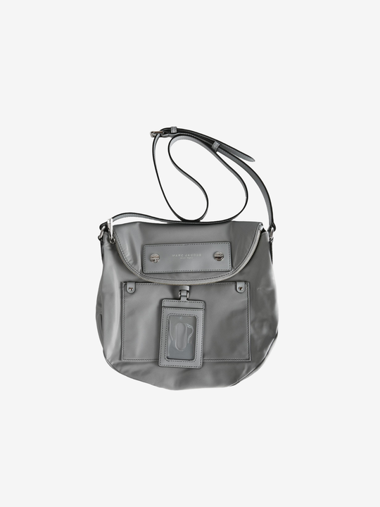 Grey bags, front view