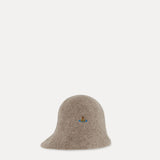 Tan hat, front view