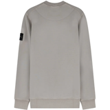 Grey hoodie, back view