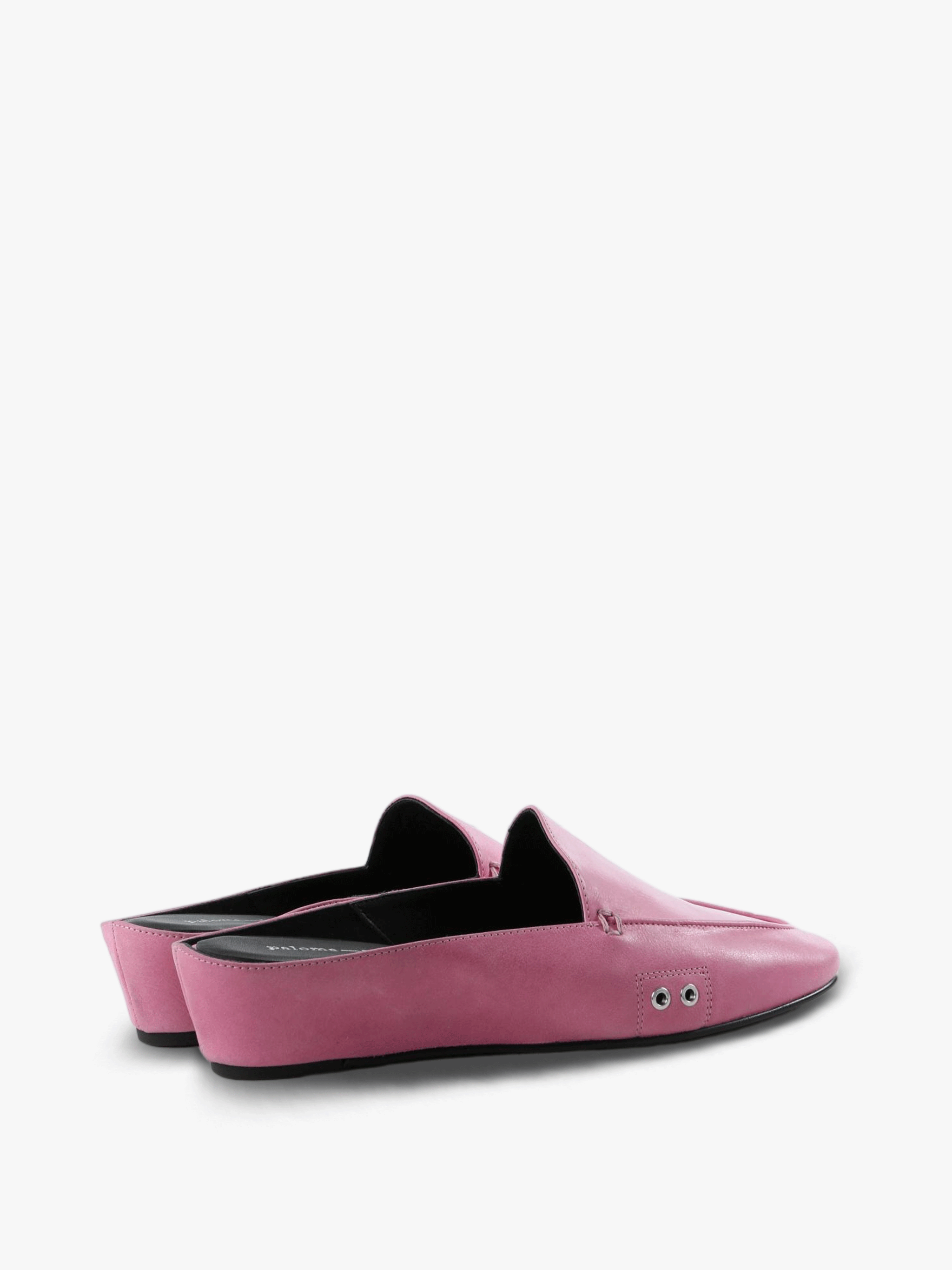 Pink shoes, side view