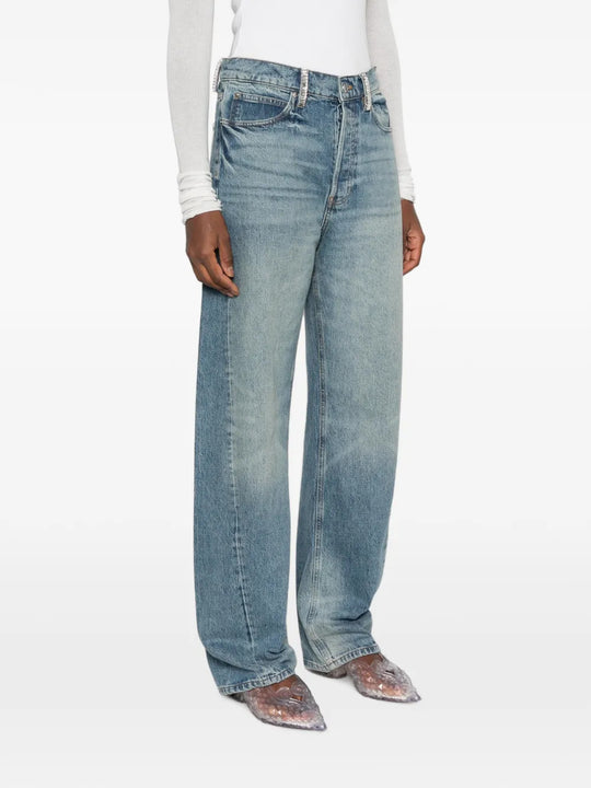 Blue jeans, full body view