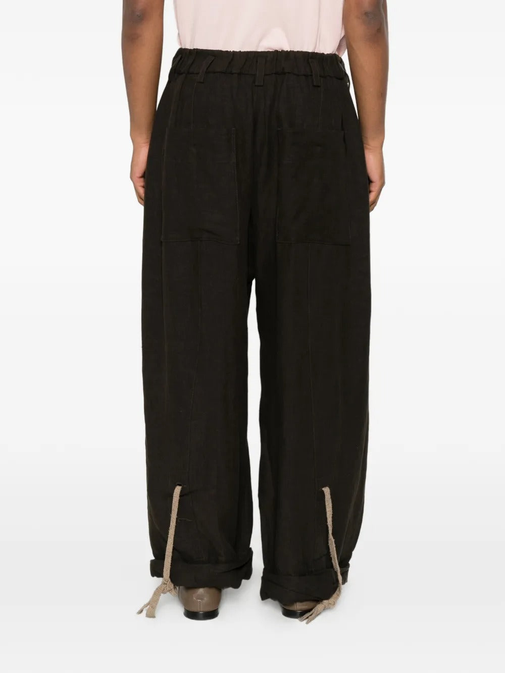 Black pants, full body view