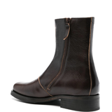 brown boots, side view