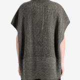 Grey knitwear, full body view