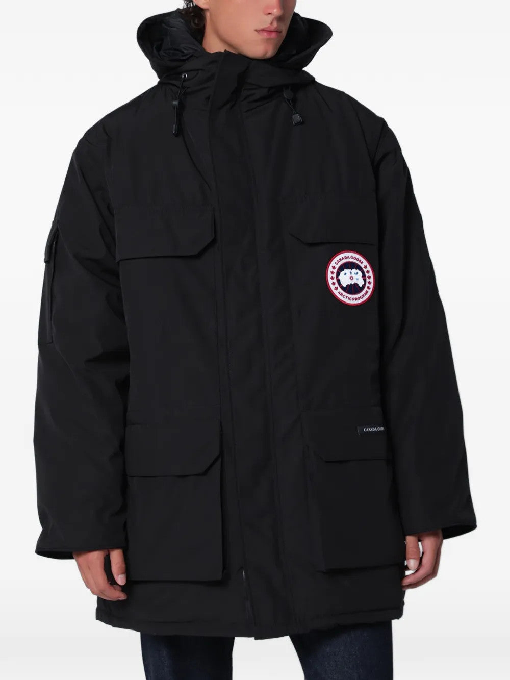 Black jacket, front view