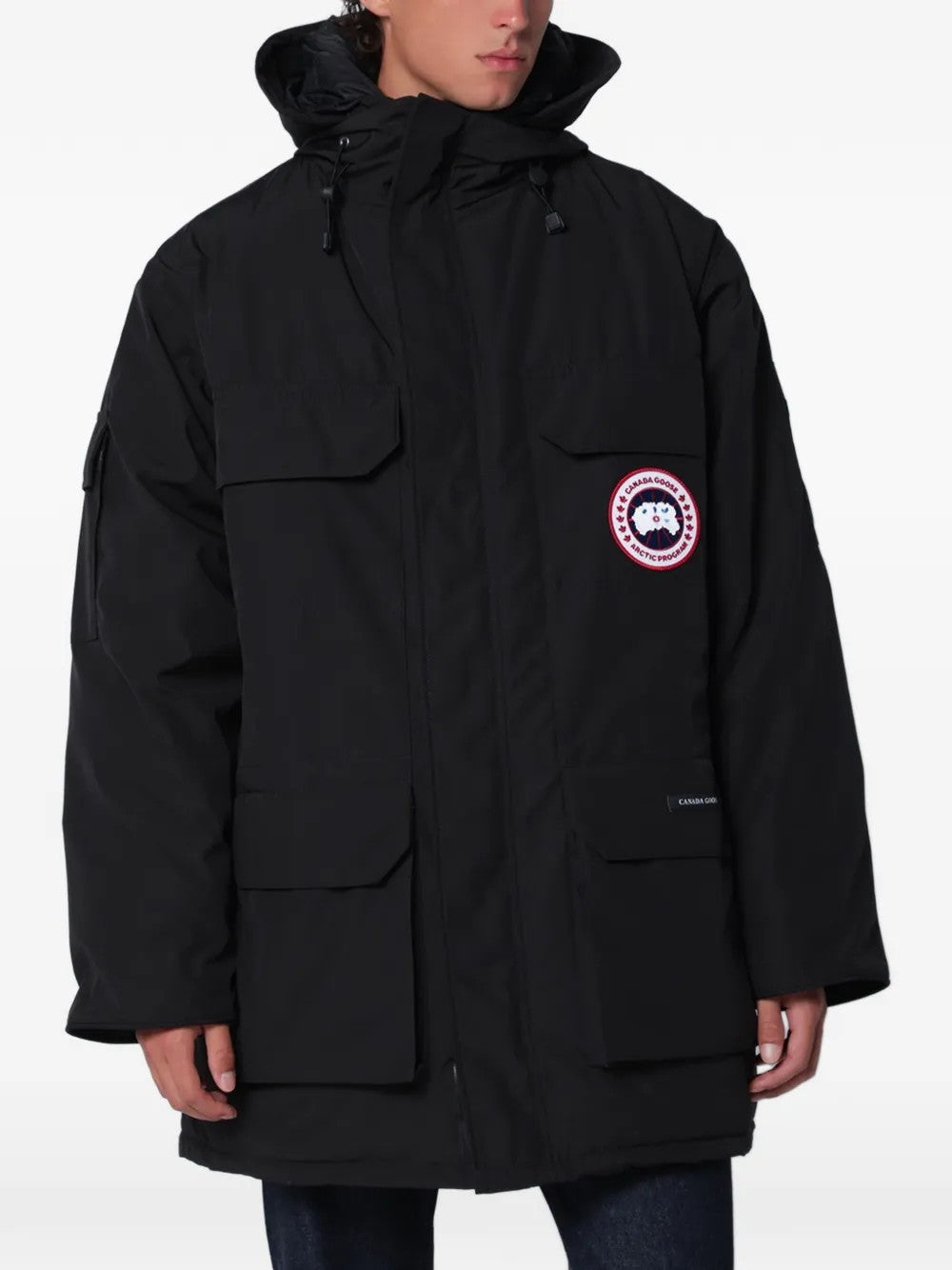 Black jacket, front view