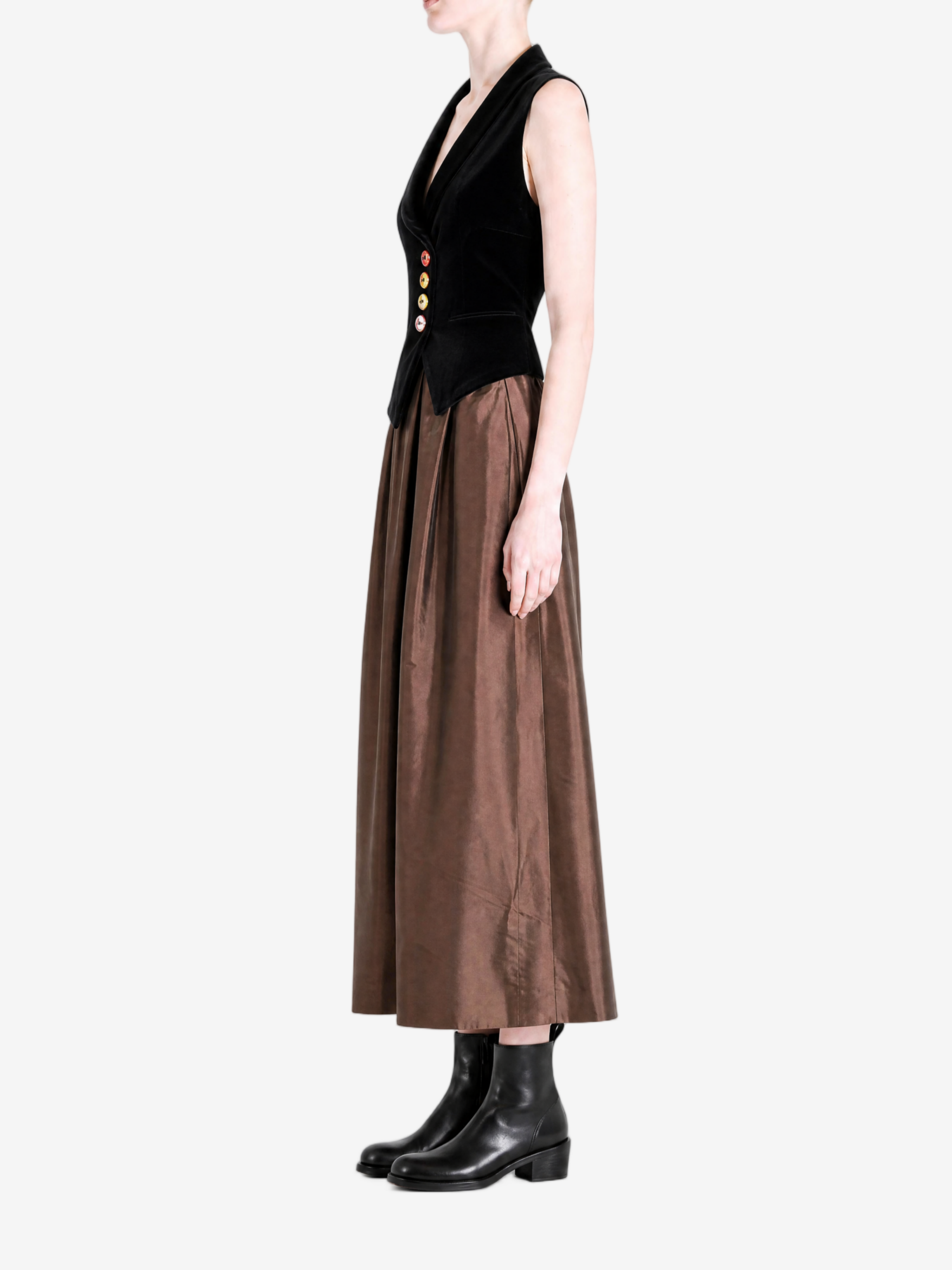 Black dresses,full body view