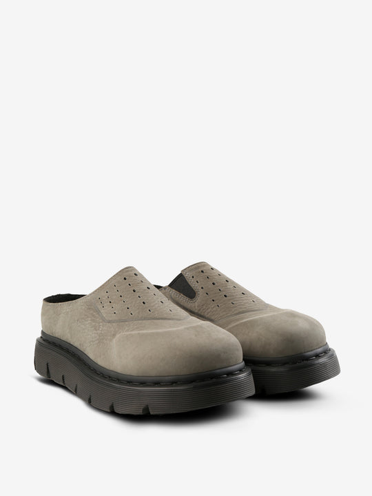 Grey shoes, side view