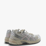 Tan shoes, side view