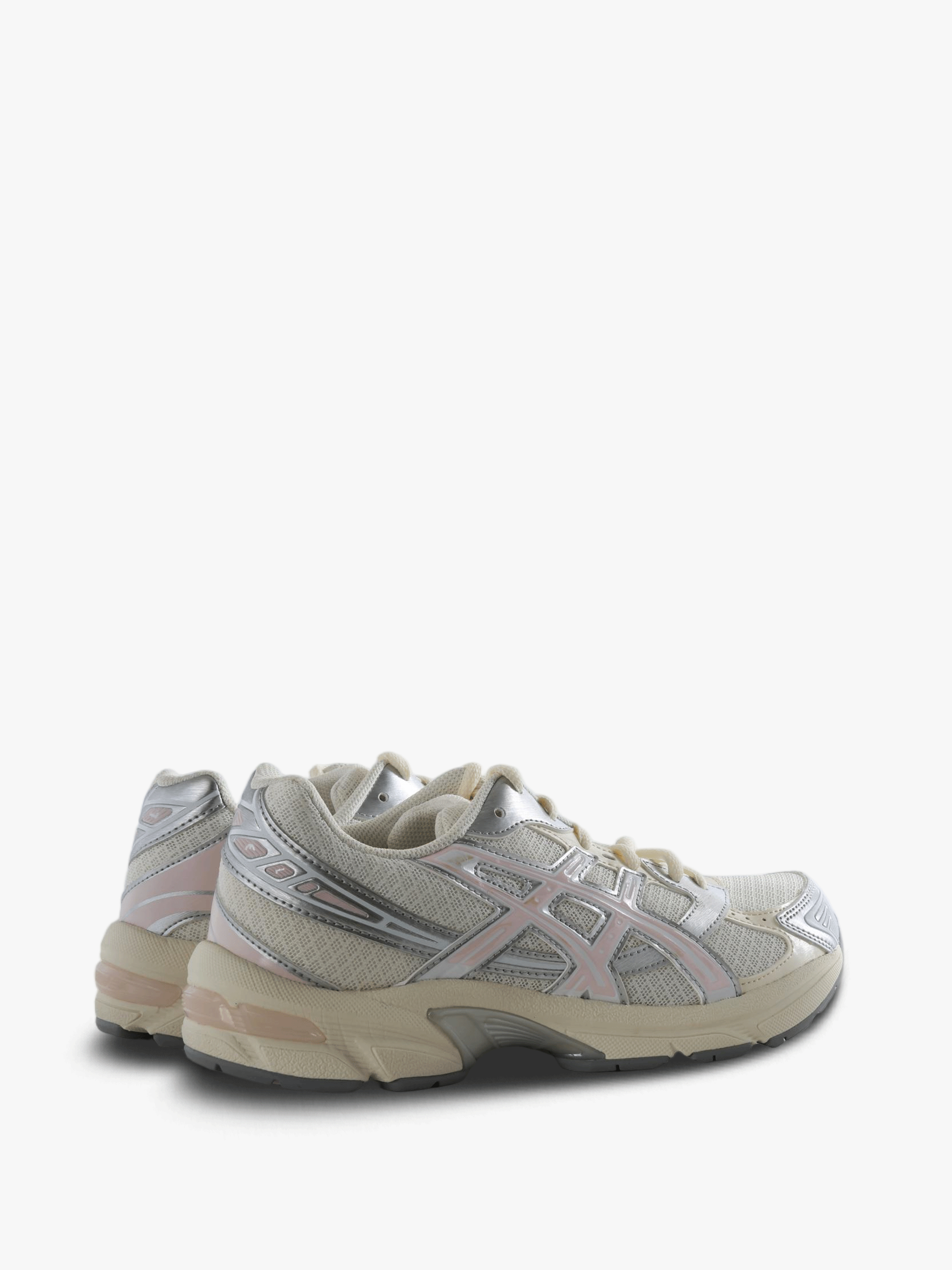 Tan shoes, side view