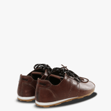 Brown sneakers, side view