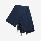 Navy scarf, front view