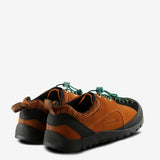 Brown sneakers, back view