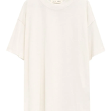 white t-shirt, front view