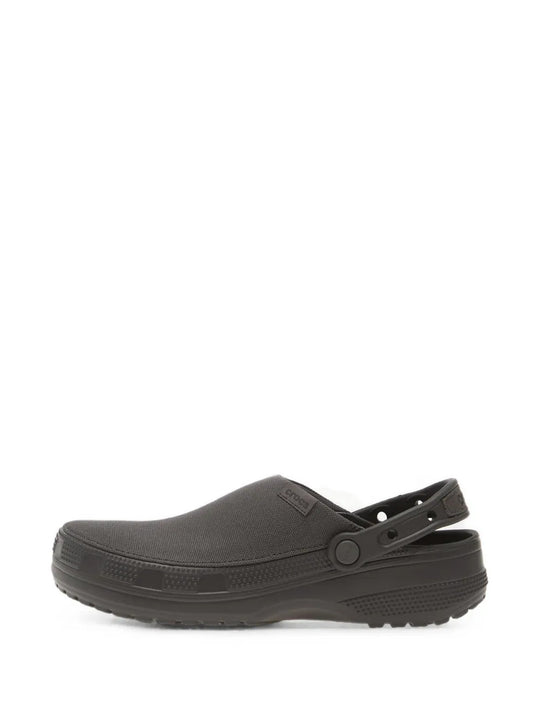 Black sandals, side view