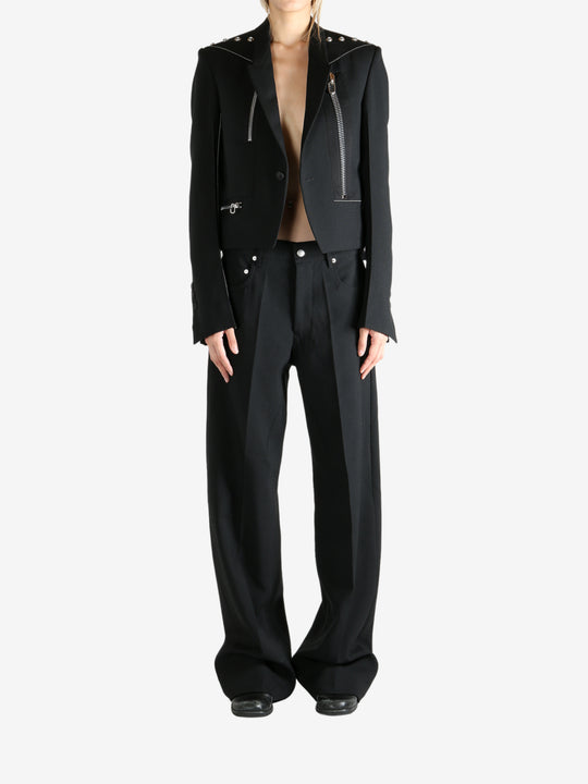 Black jacket, full body view